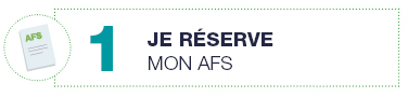 Infographie : je réserve mon afs