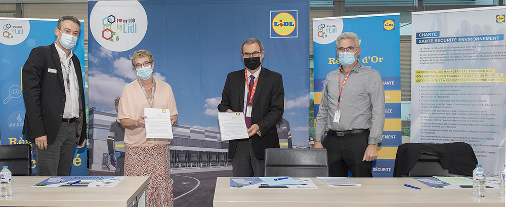 Signature de la convention de partenariat entre Lidl et le 7 septembre 2020