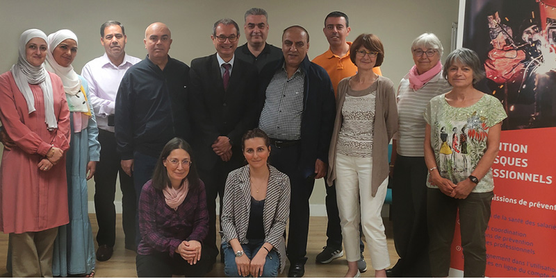 représentants de la Caisse jordanienne de la santé au travail et des accidents du travail ont visité la direction régionale des risques professionnels de la Cramif