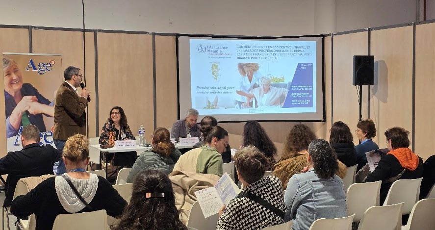 Stéphane Da Silva, ingénieur conseil à la Cramif - Patricia Pietrancost, contrôleuse de sécurité et référente sanitaire et médico-social des antennes de prévention de l’Essonne - Julien Le Pajolec, contrôleur de sécurité et référent sanitaire et médico-social des antennes de prévention de Seine-et-Marne - @ Cramif